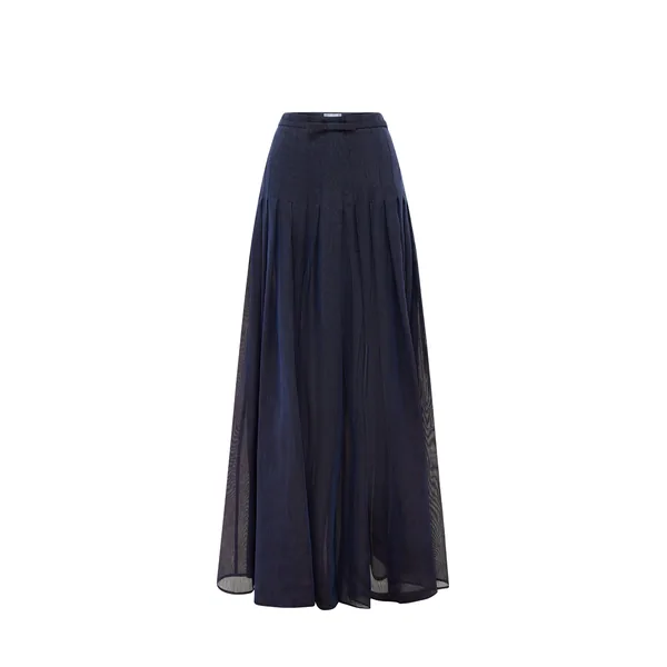 Juno Pleated Pants in Midnight