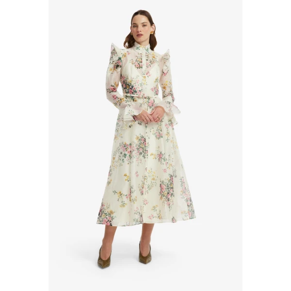 Posy Print in Snow