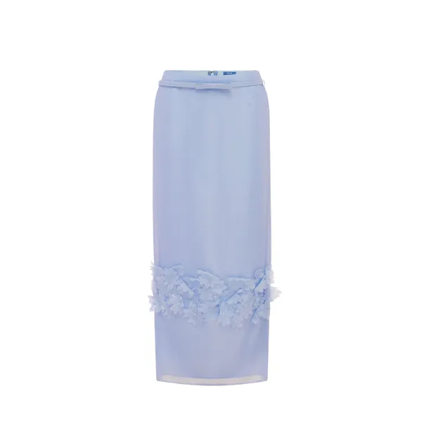 Kyra Petal Maxi Skirt in Periwinkle