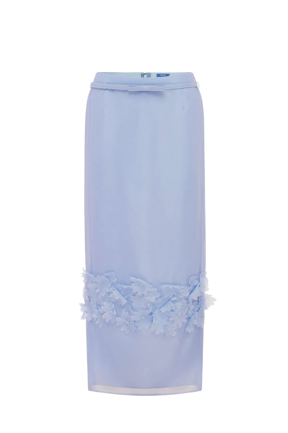Kyra Petal Maxi Skirt in Periwinkle