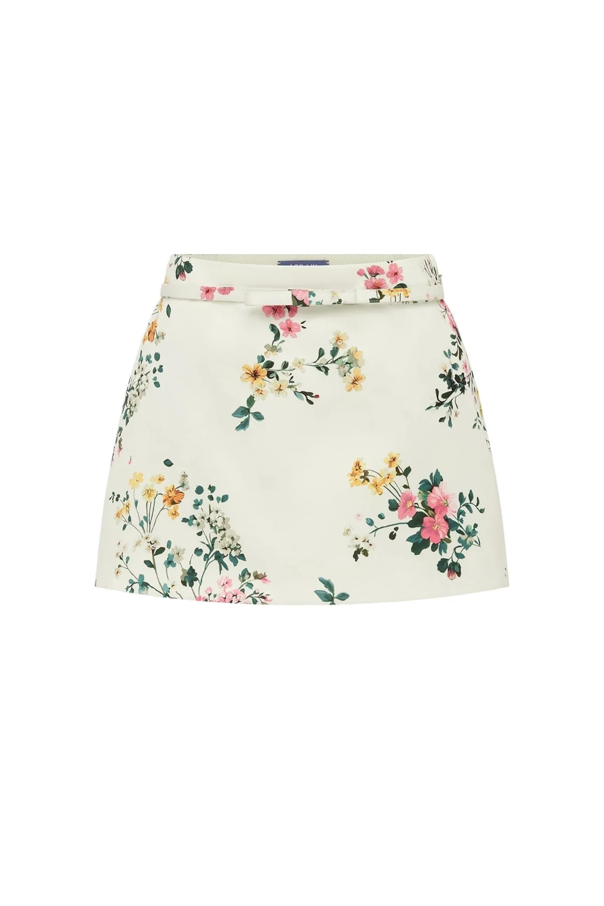 Nori Mini Skort in Posy Print in Snow