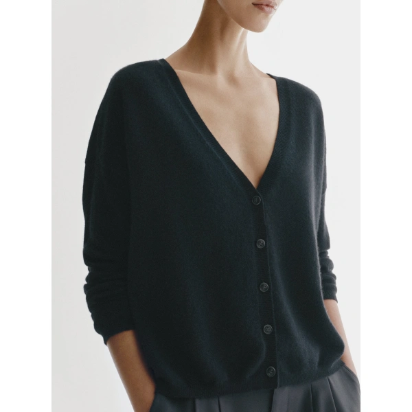 Lisa Yang Abby Cardigan in Black