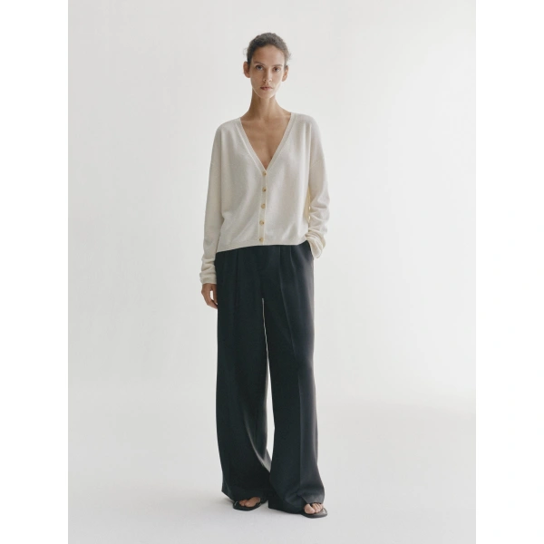 Lisa Yang Abby Cardigan in Cream