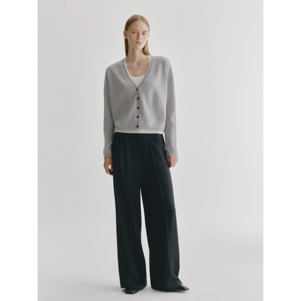 Lisa Yang Abby Cardigan in Dove Grey