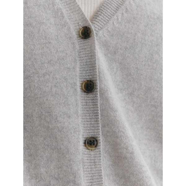 Lisa Yang Abby Cardigan in Dove Grey