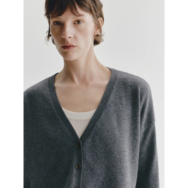 Lisa Yang Abby Cardigan in Graphite