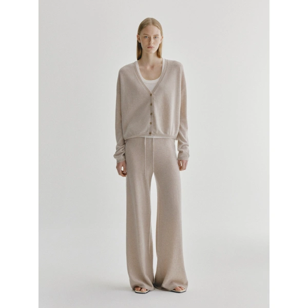 Lisa Yang Abby Cardigan in Sand