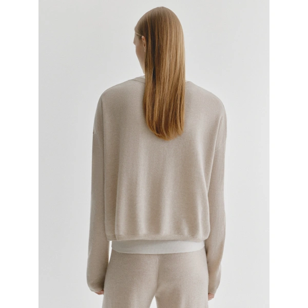 Lisa Yang Abby Cardigan in Sand