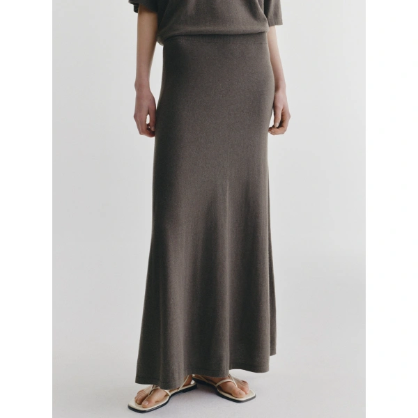 Lisa Yang Adrienne Skirt in Deep Walnut