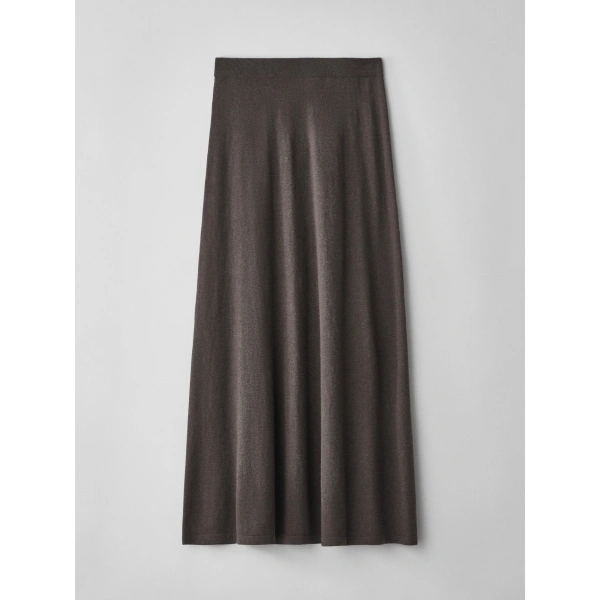 Lisa Yang Adrienne Skirt in Deep Walnut | Skirts | Coveti