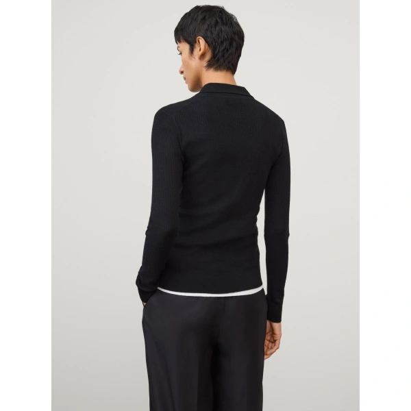 Lisa Yang Agata Cardigan Shirt in Black