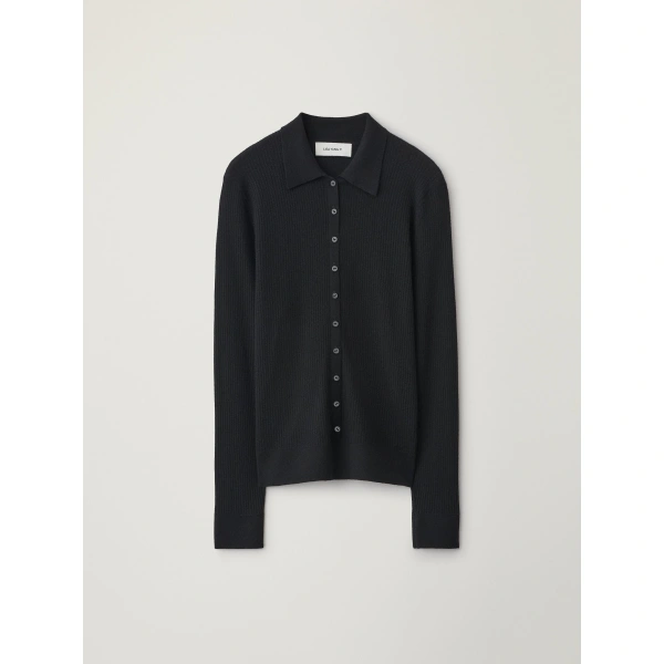 Agata Cardigan Shirt in Black