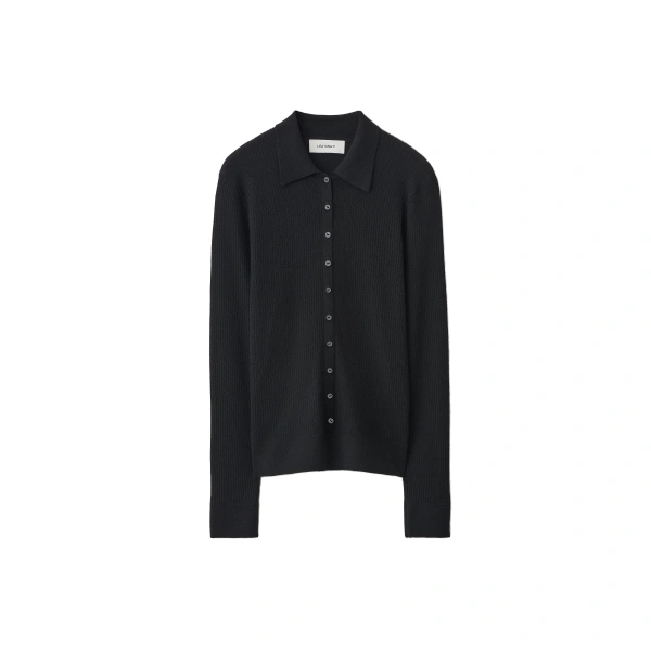 Agata Cardigan Shirt in Black