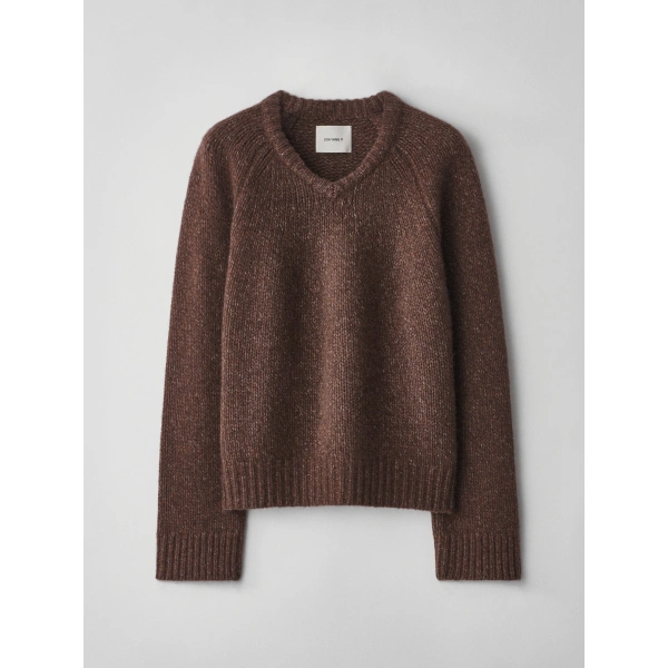 Lisa Yang Aloia Sweater in Dark Cocoa | Cashmere Sweaters | Coveti