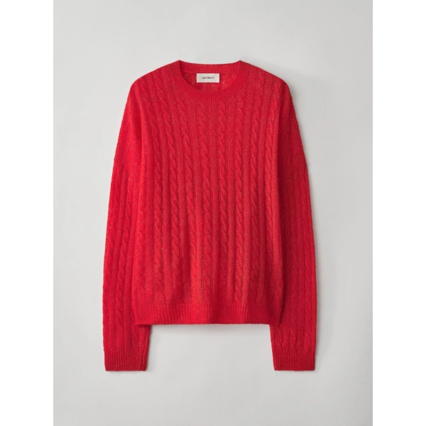 Lisa Yang Amabel Sweater in Berry | Cashmere Sweaters | Coveti