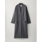 Lisa Yang Amie Coat in Graphite | Wool & Cashmere Coats | Coveti