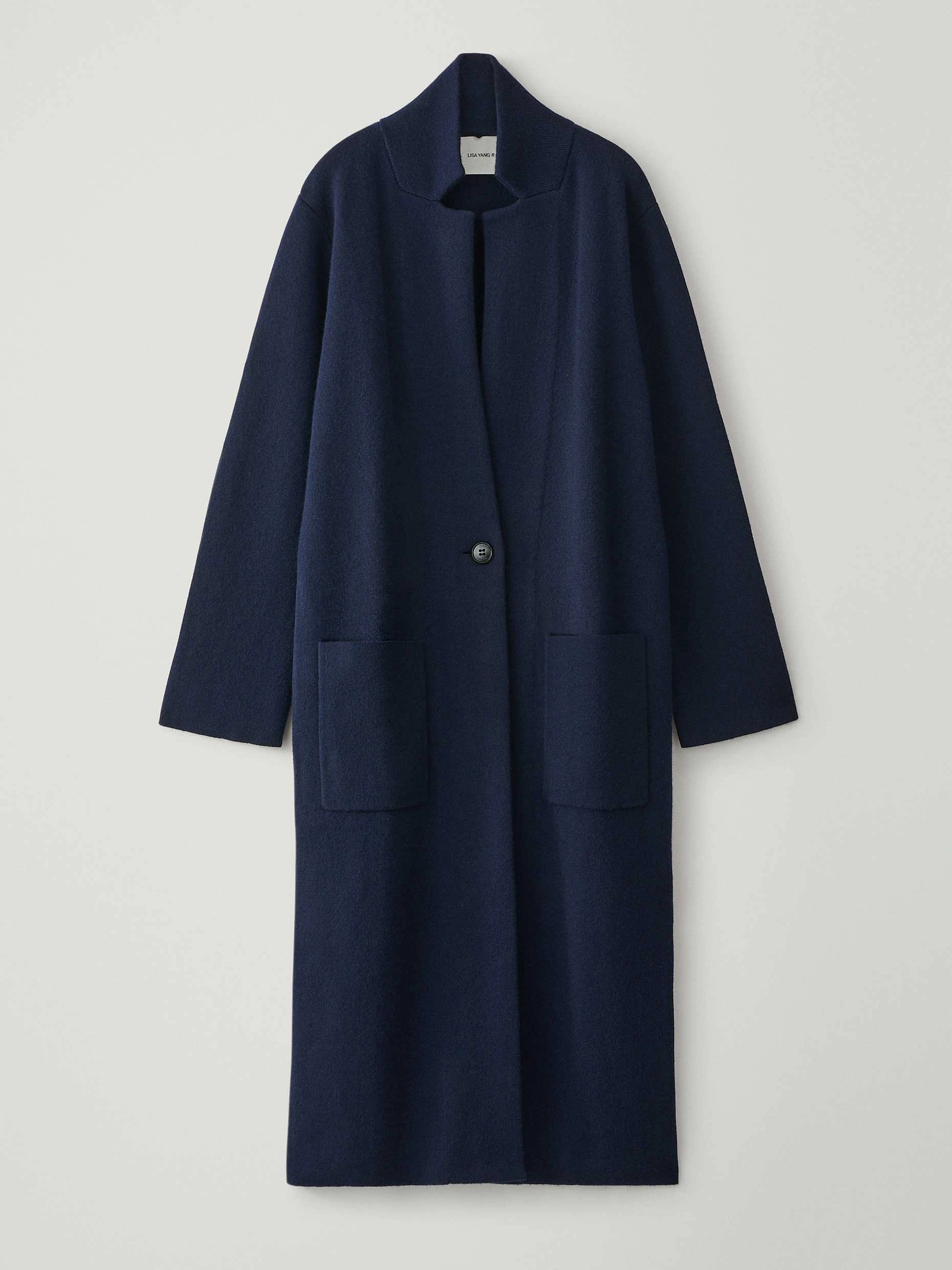 Lisa Yang Amie Coat in Navy Lisa Yang Amie Coat in Navy | Wool & Cashmere Coats | Coveti