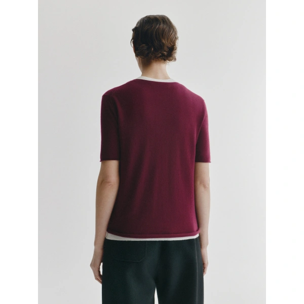 Lisa Yang Ari T-shirt in Burgundy