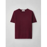 Lisa Yang Ari T-shirt in Burgundy | T-Shirts | Coveti