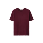 Lisa Yang Ari T-shirt in Burgundy | T-Shirts | Coveti