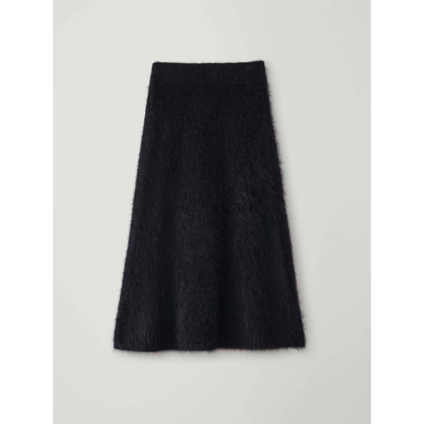 Asta Skirt in Black Brushed