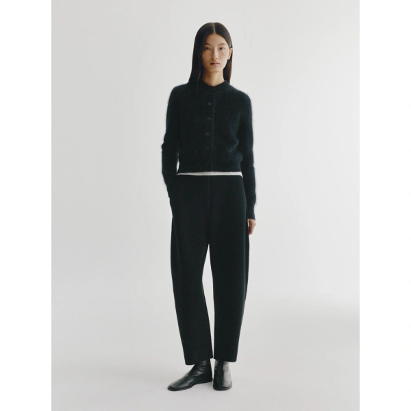 Lisa Yang Azalea Cardigan in Black Brushed