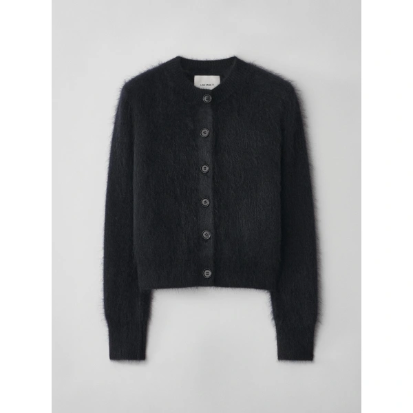 Azalea Cardigan in Black Brushed