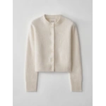 Lisa Yang Azalea Cardigan in Cream Brushed | Cardigans | Coveti
