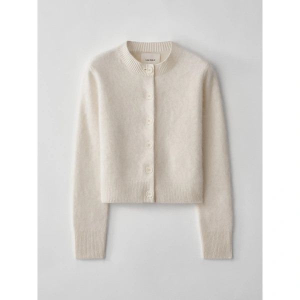 Azalea Cardigan in Cream Brushed