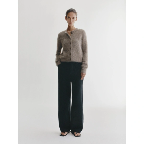 Lisa Yang Azalea Cardigan in Truffle Brushed