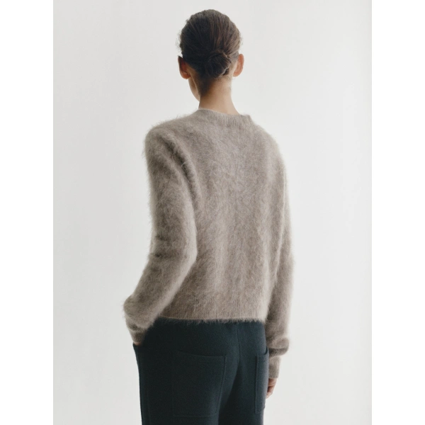 Lisa Yang Azalea Cardigan in Truffle Brushed