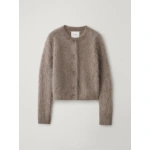 Lisa Yang Azalea Cardigan in Truffle Brushed | Cardigans | Coveti