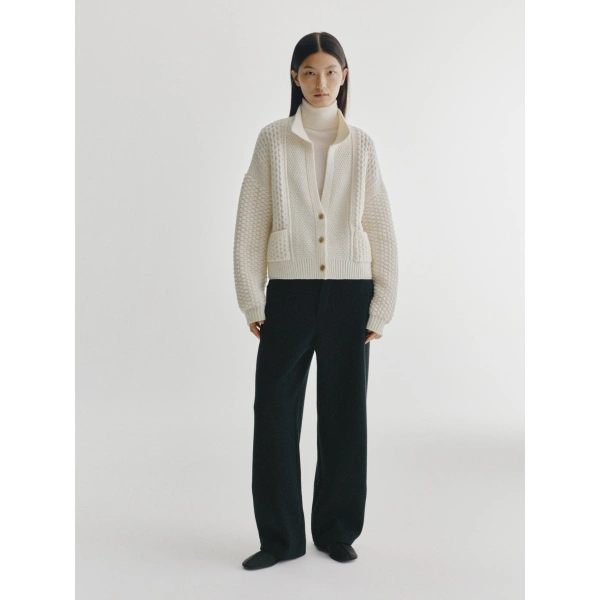 Lisa Yang Becs Cardigan in Cream