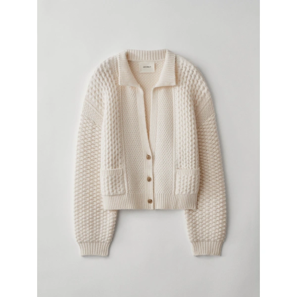 Lisa Yang Becs Cardigan in Cream | Cardigans | Coveti