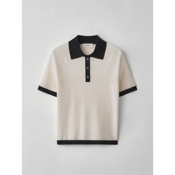 Lisa Yang Brunie Sweater in Ivory and Black | Cashmere Sweaters | Coveti