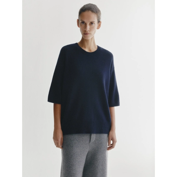 Lisa Yang Camille Sweater in Navy