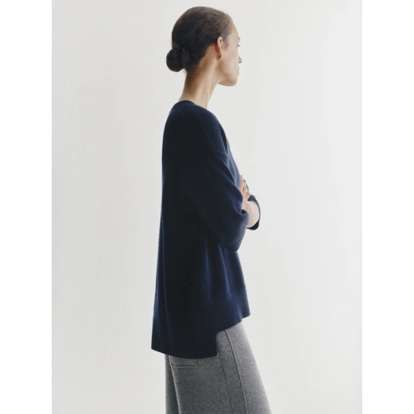 Lisa Yang Camille Sweater in Navy