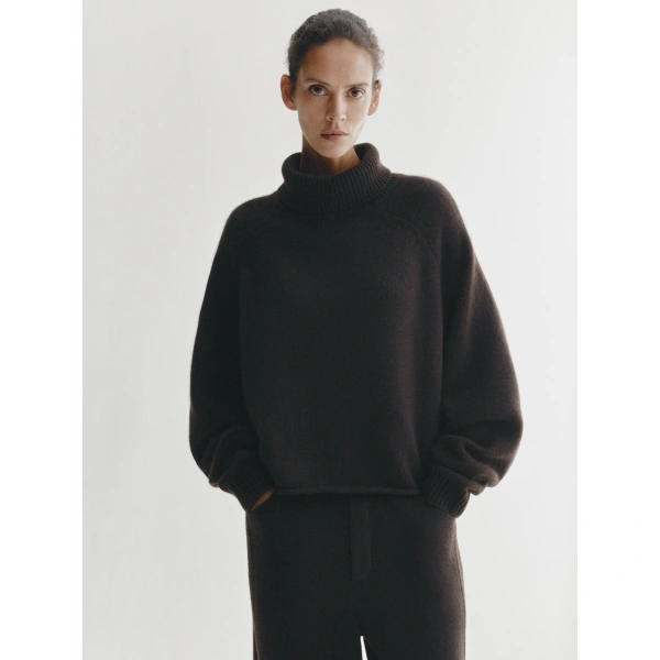 Lisa Yang Cathie Sweater in Dark Oak