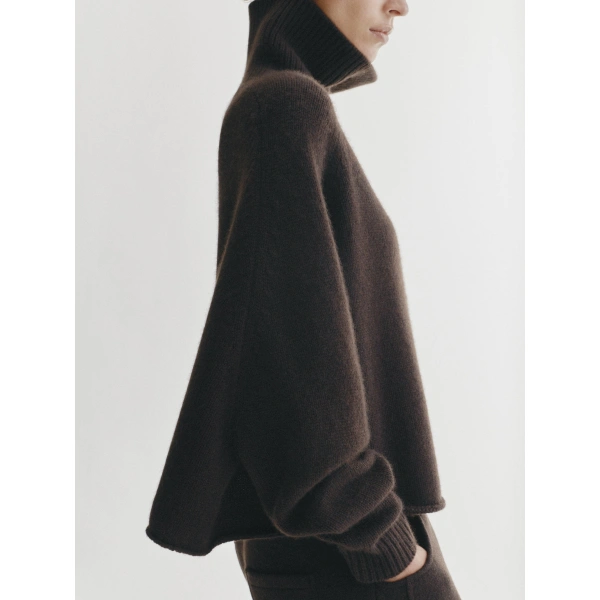 Lisa Yang Cathie Sweater in Dark Oak