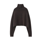 Lisa Yang Cathie Sweater in Dark Oak | Cashmere Sweaters | Coveti