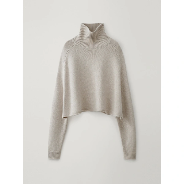 Lisa Yang Cathie Sweater in Oyster | Cashmere Sweaters | Coveti