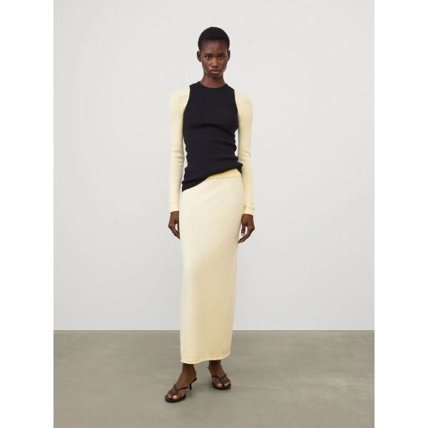 Lisa Yang Charlotta Skirt in Limone