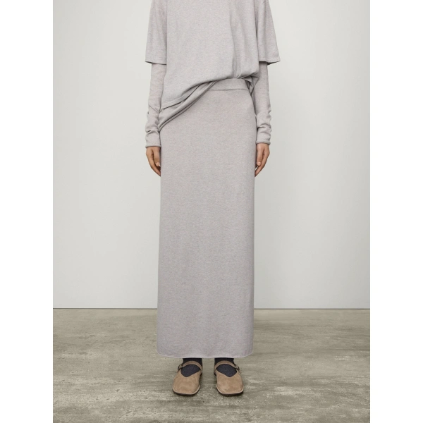 Lisa Yang Charlotta Skirt in Misty Grey