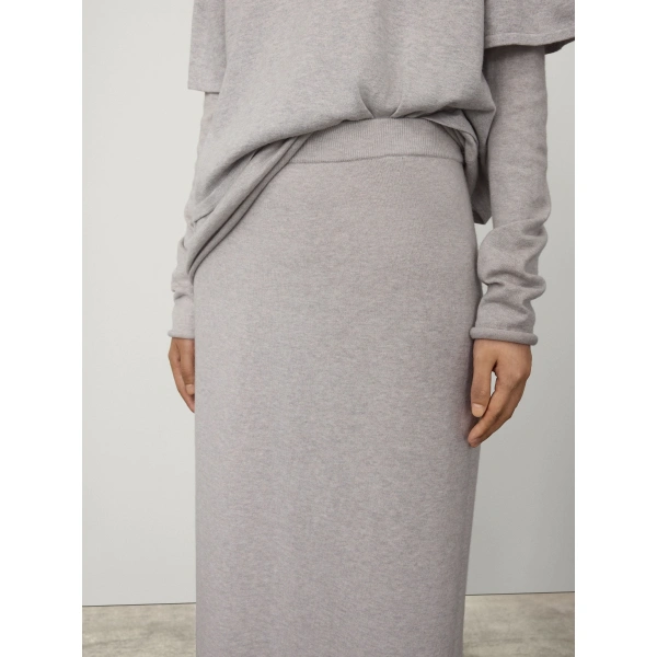 Lisa Yang Charlotta Skirt in Misty Grey