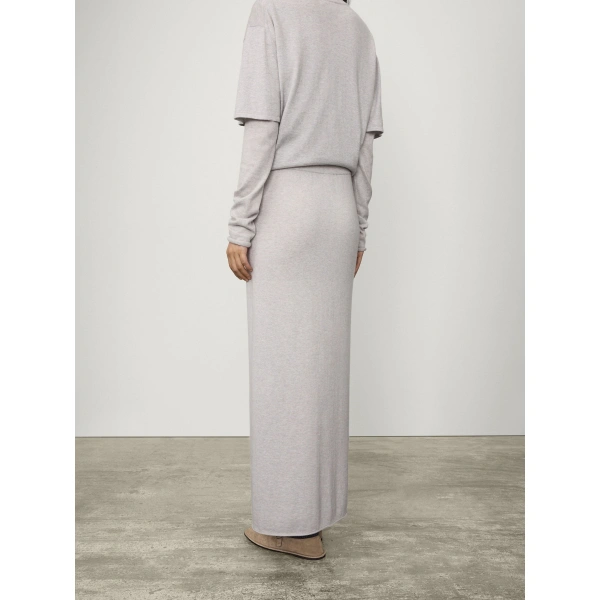 Lisa Yang Charlotta Skirt in Misty Grey