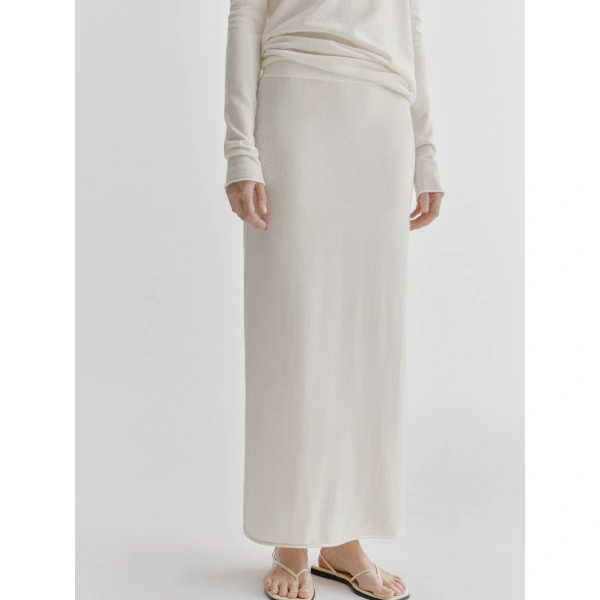 Lisa Yang Charlotta Skirt in Salt