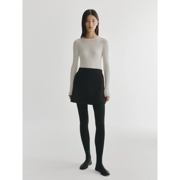 Lisa Yang Clare Skirt in Dark Oak