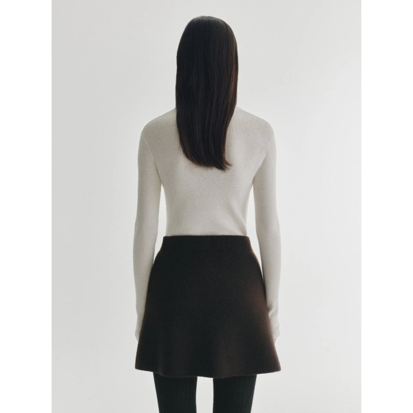 Lisa Yang Clare Skirt in Dark Oak