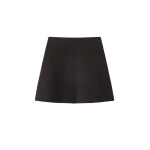 Lisa Yang Clare Skirt in Dark Oak | Mini Skirts | Coveti