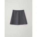 Lisa Yang Clare Skirt in Graphite | Mini Skirts | Coveti